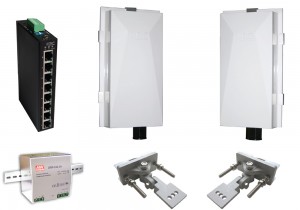 KBC: Point-to-Point Wireless Kits for Analogue / Single IP / Multiple IP Inputs, 5GHz, Up to 99Mbps