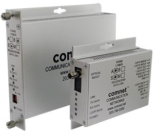 ComNet FDX60: Bi-directional  RS-232/422/485 Point-to-Point Data, 250kbps, 1 or 2 Channels