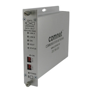 ComNet FDX72: RS-232/422/485, Self-Healing-Ring, High Speed, 1Mbps