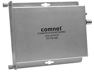 ComNet FVR10: Analogue Video Receiver, Manual Gain Control, 1 Fibre, Multimode, 850nm