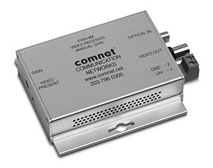 ComNet FVR10M: Mini Analogue Video Receiver, 1 Fibre, Multimode, 850nm