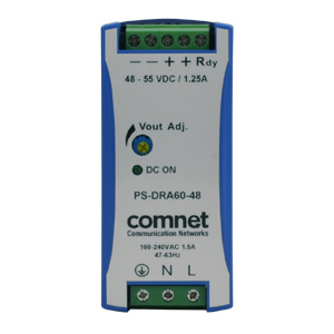 ComNet: Industrial DIN Rail Mounting Power Supply, 48V, 60W