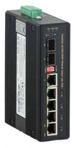 barox BA-PC-PIGE502GBTE Ethernet Switch, 7 Ports: 5 x 10/100/1000 Electrical, 2 x SFP, Unmanaged, PoE+