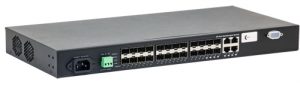 barox BA-RY-LGSO25-24 Ethernet Switch, 24 Ports: 20 x 100/1000SFP & 4 x Gigabit Combo Ports, Managed