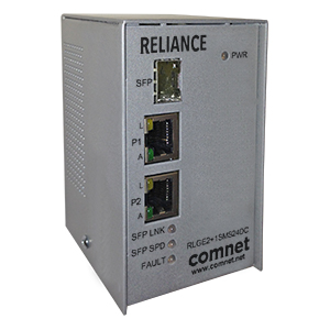 ComNet RLGE2+1SMSPOEHO: Ethernet Switch, 3 Ports 10/100/1000 Mbps, Self-Managed, PoE++(60 Watts), Electrical Substation Rated