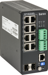 barox BA-RY-LPITE-802GBTME 8 port x 60W Industrial L2/L3 Switch with management, PoE+, PoE++ and DMS