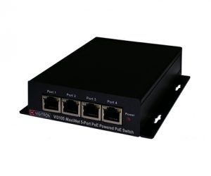 Vigitron Vi3105 MaxiiNetTM 5-port 60W PoE Powered PoE Switch w/ Extended UTP Uplink